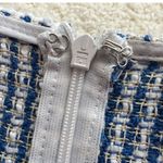 VICI : Blue Plaid Tweed Babydoll Blouse Photo 4