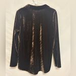 Soft Surroundings Rare Soft‎ Surroundings Catalog Crushed Velvet Burnout V Neck Top Size Medium Photo 6