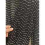 Diane Von Furstenberg Vintage  Sweater Womens Medium Metallic Cardigan Shimmer 80 Photo 2