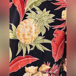 Tommy Bahama Silk Tie Waist Tropical Floral Print Pants Red Size 10 Photo 2