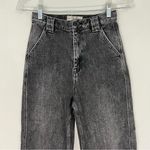 Free People  We The Free CRVY Berlin Wide Leg Jeans Black Wash Out Size 25 Photo 2