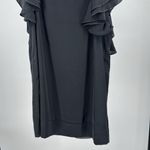 MM Couture Elegant Black Ruffle Sleeve Dress party HOCO L Miss Me metallic Photo 3