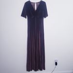 Baltic Born  Vivian Velvet Maxi Dress Short Sleeve New Without Tags Photo 8