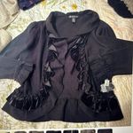 Inc concepts black sweater with velvet trim NWT XL Photo 0
