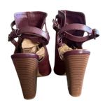 Penny Loves Kenny Penny Love Kenny Maroon Red Suede Strappy Block Heels Size 10 Photo 4