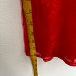 Red Lace Babydoll Top Y2K 2000s Coquette‎ Fairycore Romantic Small Photo 5