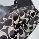 Coach Y2K Lexi Black & Gray Signature Jacquard Monogram Canvas Leather Bag Purse Photo 6