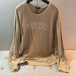 Yee Yee Apparel Cream Corded Sweatshirt Tan Size XXL Photo 2
