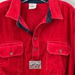 Disney Vintage Shirt Large Goofy Donald Mickey Corduroy Quarter Button Rare 90s Photo 3