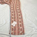 Bebop size small Bohemian Patterned Wide leg Pants in Rust and Cream like new Photo 8