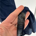 ASOS NWT  Lined Pleated Chiffon Dress, Navy Blue Photo 6