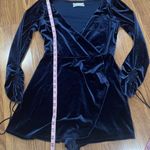 Urban Outfitters  Velvet Surplice Playsuit Photo 6