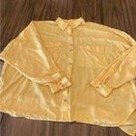 Urban Outfitters  Kenny Button-Down long sleeve oversized baggy yellow Shirt S Photo 9