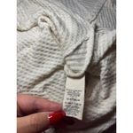 Free People  Ventura Thermal Waffle Knit Long Sleeve V Neck High Low Tunic Top SM Photo 6