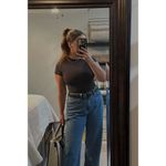 SKIMS Fits Everybody T-Shirt Bodysuit in Onyx Black Size Medium Photo 6