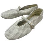 House of Harlow 1960 9 Bistro woven Mary Jane ballet flats 3003 White Photo 0