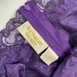 Victoria's Secret Vintage women's purple lace bow Teddy bodysuit lingerie large Photo 6