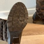 Coach whiskey Brown Patterned Heeled Boots Photo 7