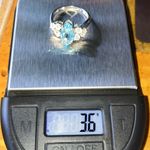 Sky Blue Topaz Rainbow Moonstone Sterling Silver Ring Size 8 Photo 7