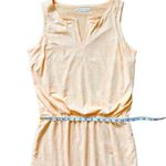Athleta Vida Tiger Lily Orange Linen Blend Sleeveless Dress Medium Photo 6