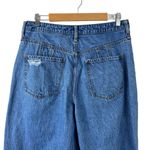We The Free  CRVY Destructed Straight-Leg Jeans Wide Leg Baggy Size 32 Blue Denim Photo 7