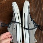 Converse  Grey and White Low-Top Sneakers Photo 2