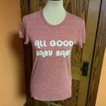 Marine layer  “All Good Baby Baby” Graphic T-Shirt | Soft Red Tee Photo 6