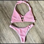 SheIn ring linked pink halter bikini Photo 1