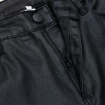 High Waist Leather Pants Black Size M Photo 2