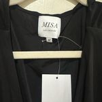 MISA Los Angeles Athena Black Cutout Midi Dress M NWT Side Slit Bodycon Evening Photo 7