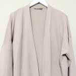 Vince  Cashmere Cardigan Sweater Knit Beige Open Front Sz Large Luxury Minimalist Photo 8