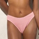J.Crew women’s Sunny crochet bikini bottom light pink Size S NWOT Photo 0