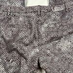 Peserico Luxury Italian Snakeskin Print Cigarette Trouser Pants Size 42 (US 6) Brown Photo 12