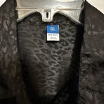 Old Navy  Women's Textured black Satin Button-Down Boyfriend Shirt Size XXL Tall Photo 6