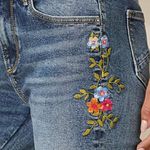 NWT Flamingals Floral Embroidered Boot Cut Jeans Photo 9