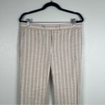 Ann Taylor Linen Striped Pants Sz 8 Photo 1