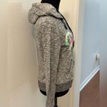 PINK - Victoria's Secret PINK by Victoria’s Secret Grey “Tropical” Hoodie Full Zip Front Photo 1