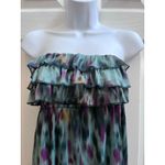 Eyelash Couture  Watercolor Ruffle Trim Tube Dress Medium Ethereal Fairycore Photo 3