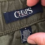 CHAPS  Women's Green Wide Leg Zip Pants Tencel Cotton Size 8 Lightweight Photo 2