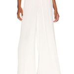 Good American  Women's GWB0094 Size 5/6 Ivory Plisse Wide Leg Pants NWT Photo 8