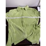THATS SO FETCH Stassi Shirt Dress Belted Size 4 Lime Green Pleated Collared Photo 6