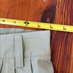 Halara  Womens Jogger Pants Mid Rise Pleated Pockets Cotton Twill Green Medium Photo 2