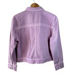 Sundance  Lilac Utility Jacket with Embroidered Trim Size Large Lightweight Photo 3
