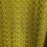 Olivia Blu  Yellow Lace Top with Black Trim Size Large Photo 3