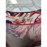 Boden 3/4 Sleeve Floral Mini Dress Pink Size 10R Beige Tan Pink Boho Blue Photo 2