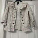 Tres Jolie Linen Jacket is a size Small. Tan Photo 1