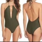 Ted Baker Pikaa Khaki Green Halter Swimsuit Size 10 New Photo 1