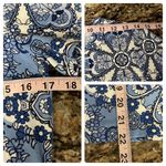 Talbots Mosaic Floral Print Short Sleeve Knit Top S Photo 3