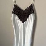 Val Mode Lingerie White & Gray Slip Dress USA Made Size S Photo 2