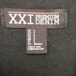 Forever 21 XXI Premium Denim Black/Silver Metallic Denim Vest S Photo 1